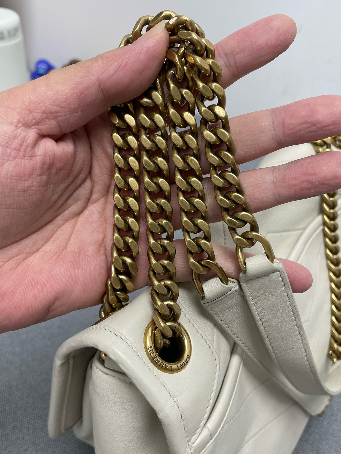 Saint Laurent - Niki - Leather - White - (Medium)