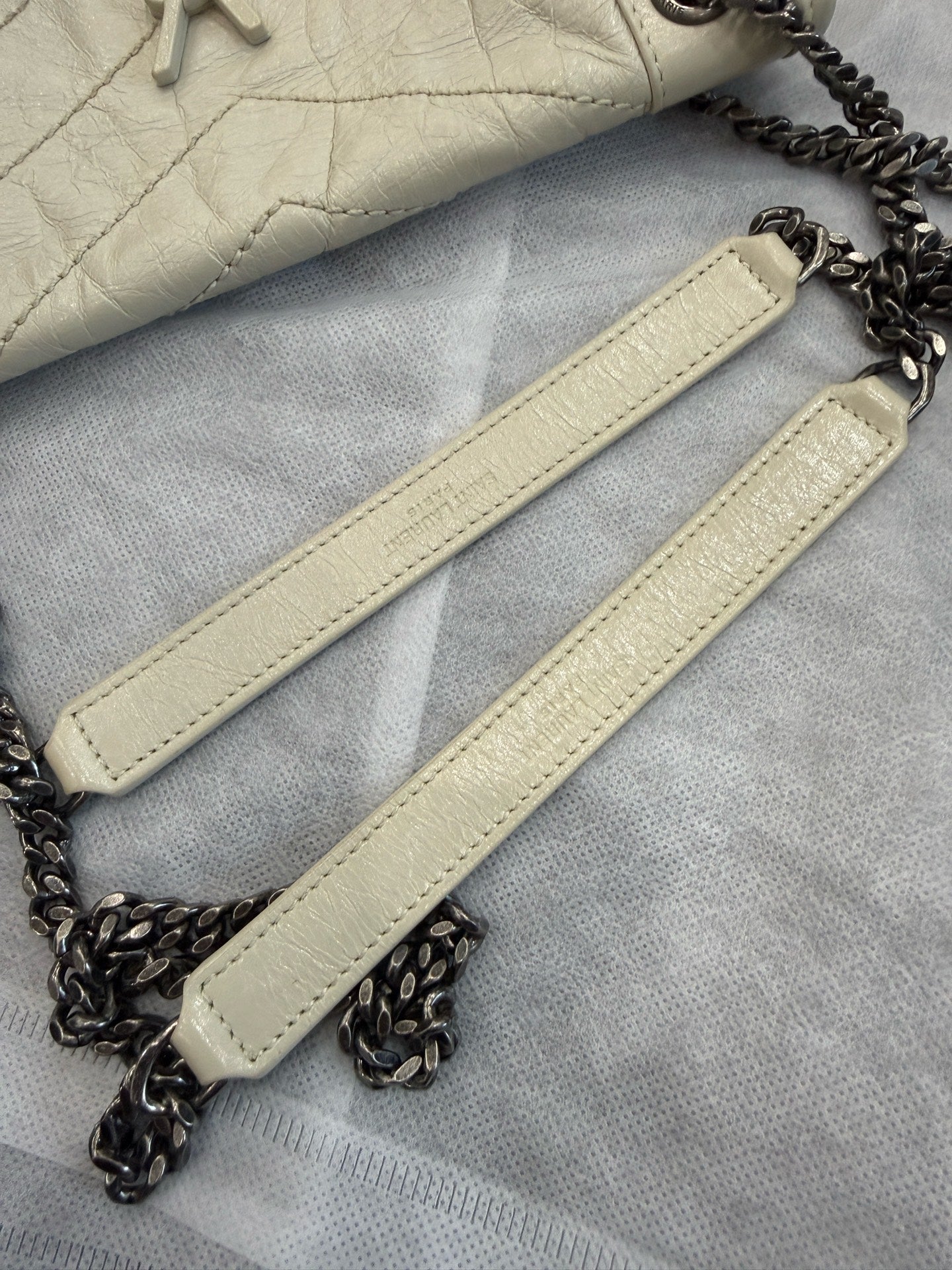 Saint Laurent - Niki - Leather - White - (small)