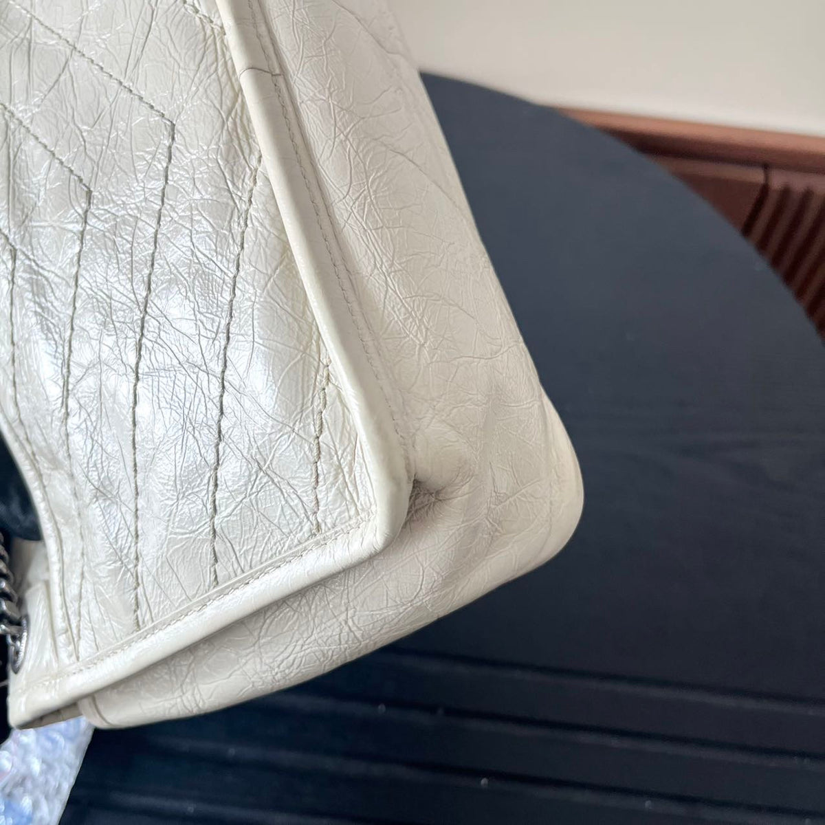 Saint Laurent - Niki - Leather - White - (small)