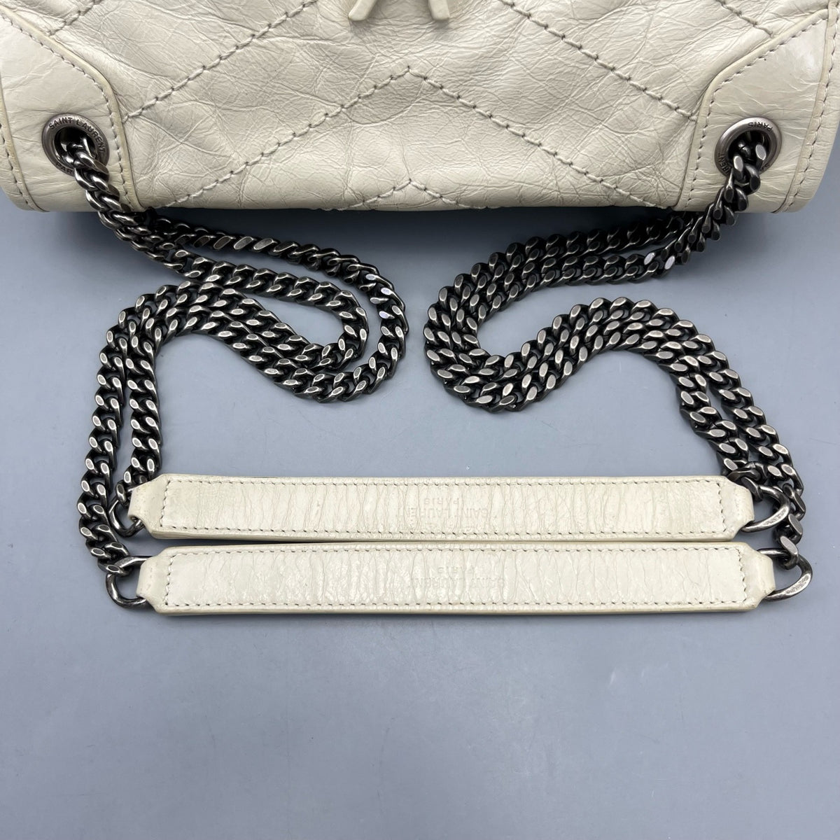 Saint Laurent - Niki - Leather - White - (Small)
