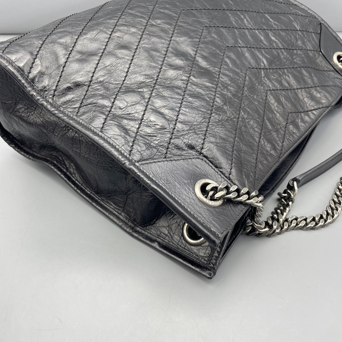 Saint Laurent - Niki Tote Bag - Leather - Black - (small)