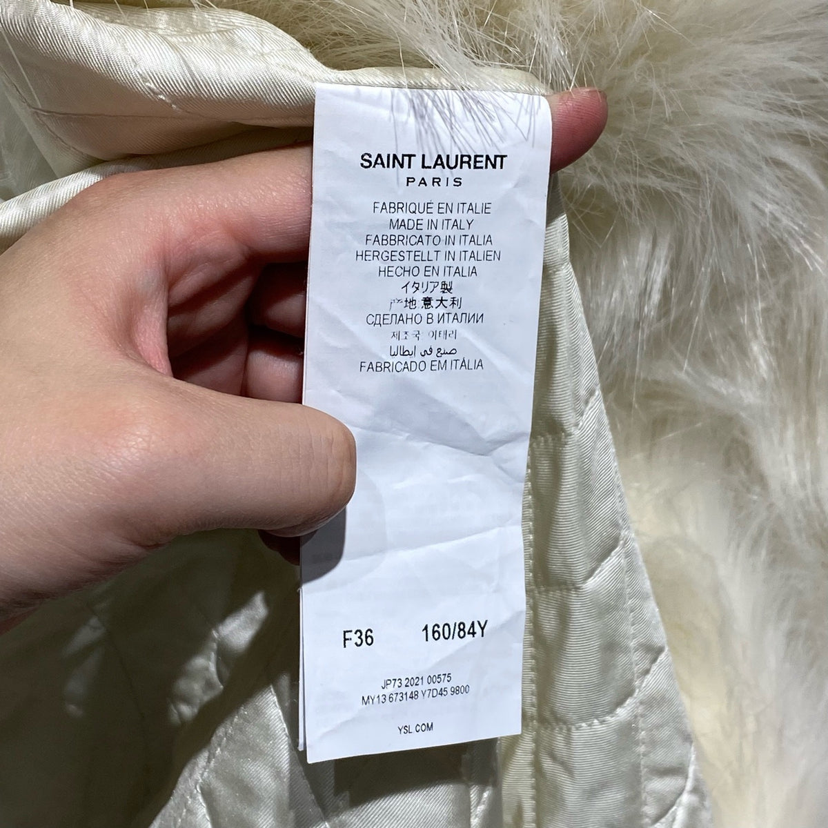 Saint Laurent - Other - Fur - Other - White - (36)