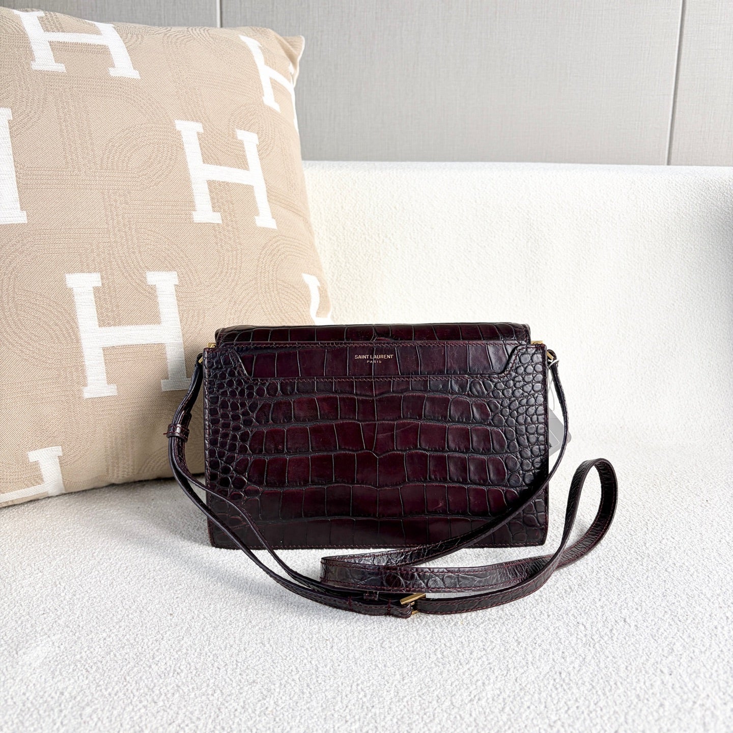 Saint Laurent - Other - Leather - Burgundy - (mini)