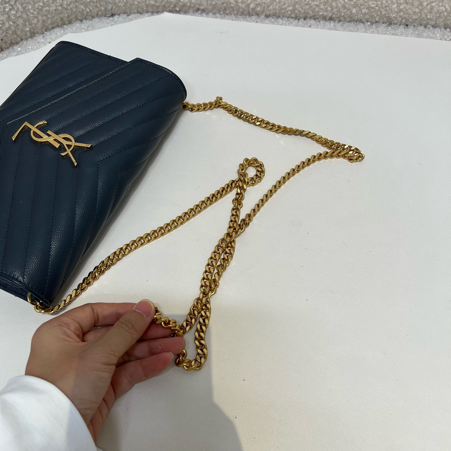 Saint Laurent - Other - Leather - Navy - (small)