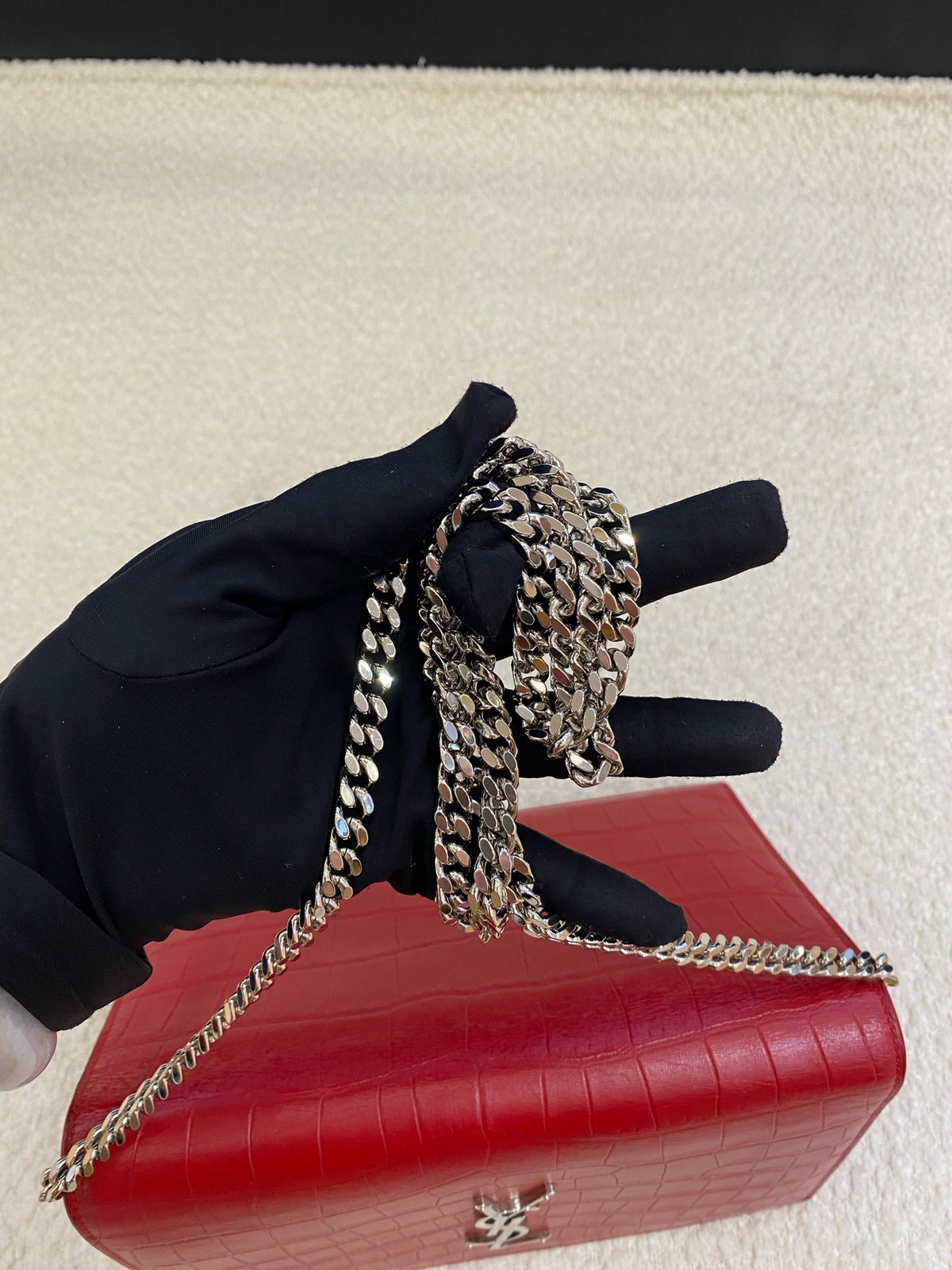 Saint Laurent - Other - Leather - Red - (Small)