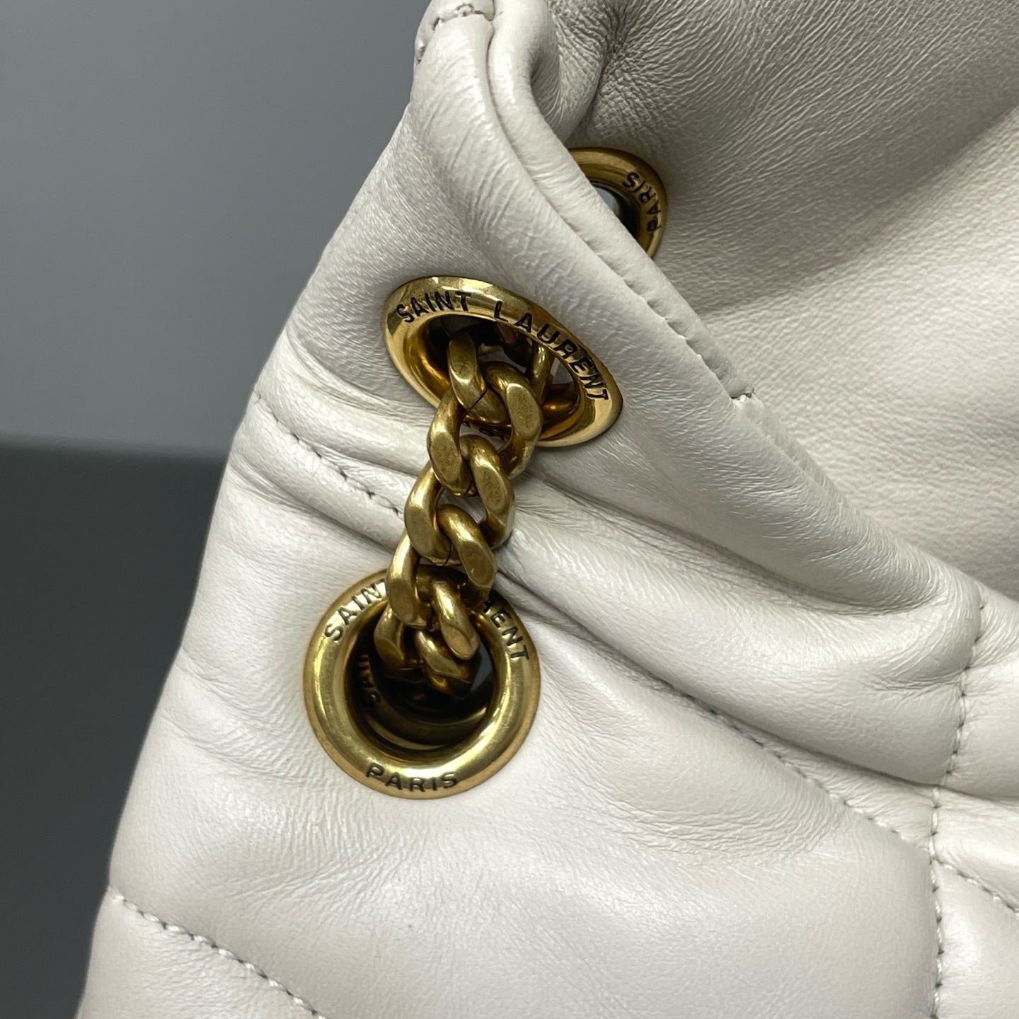 Saint Laurent - Puffer - Leather - White - (medium)