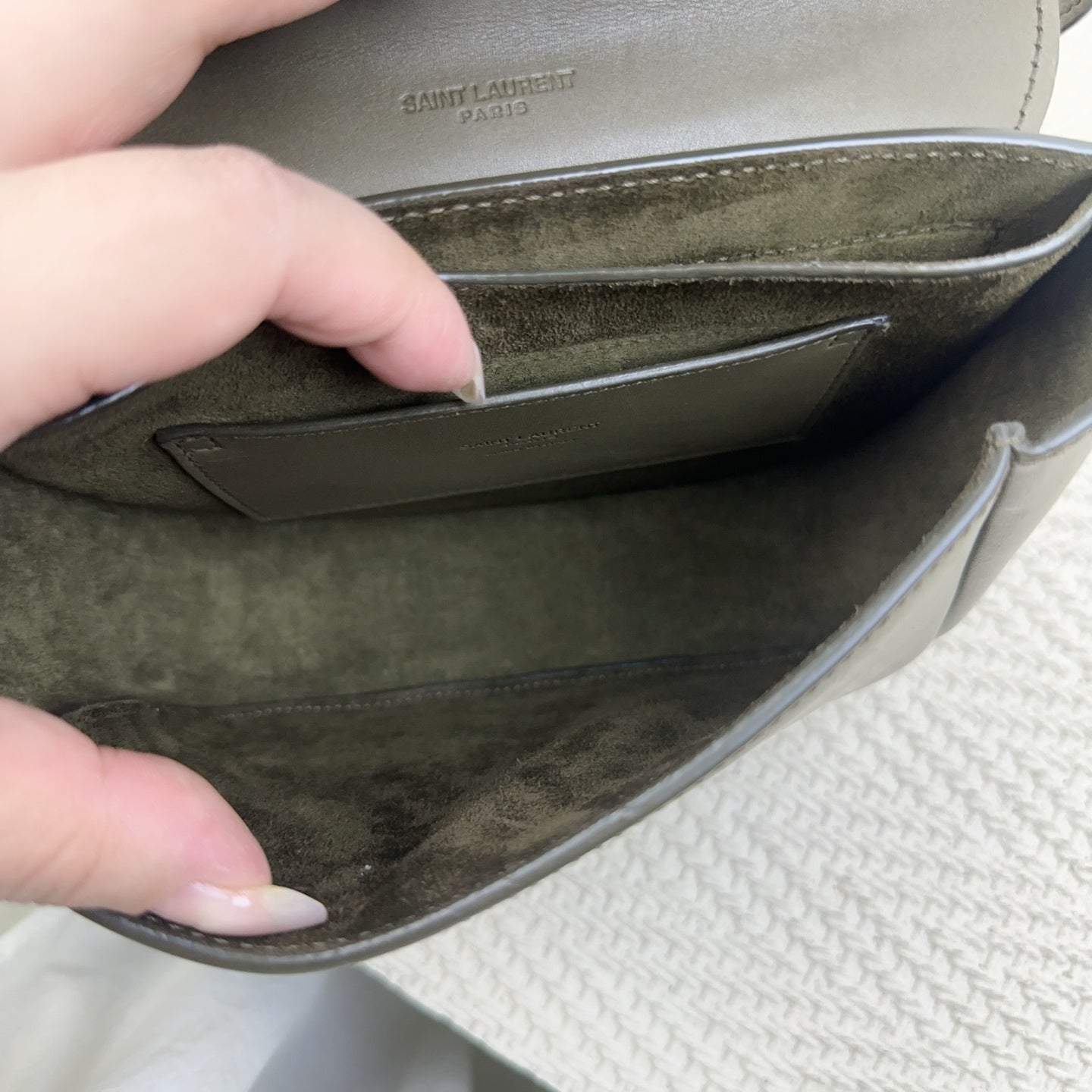 Saint Laurent - Saddle Bag - Leather - Green - (Small)