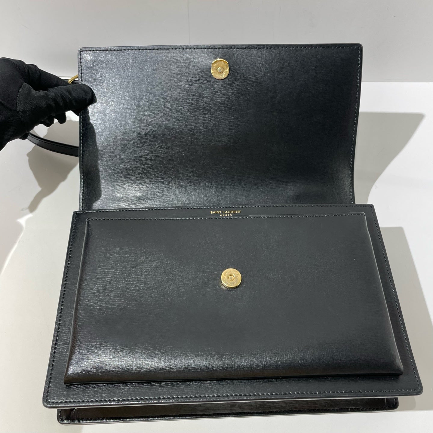 Saint Laurent - Sunset - Leather - Black - (medium)