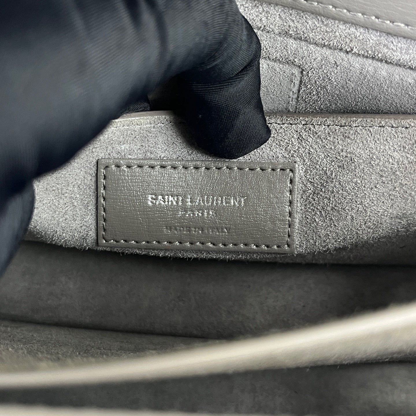 Saint Laurent - Sunset - Leather - Grey - (medium)