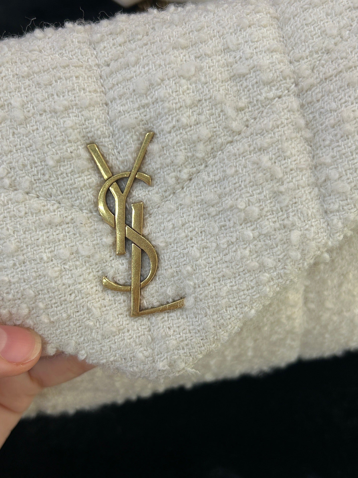 Saint Laurent - Toy Loulou Puffer - Wool - White - (small)