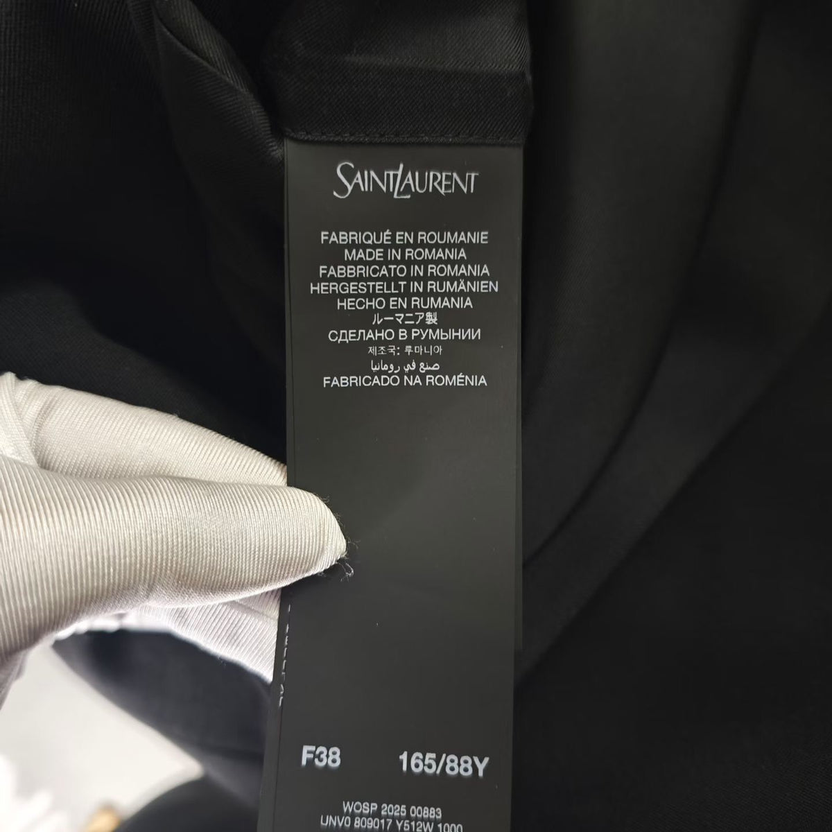 Saint Laurent - Uniform - Cloth - Black - (38)