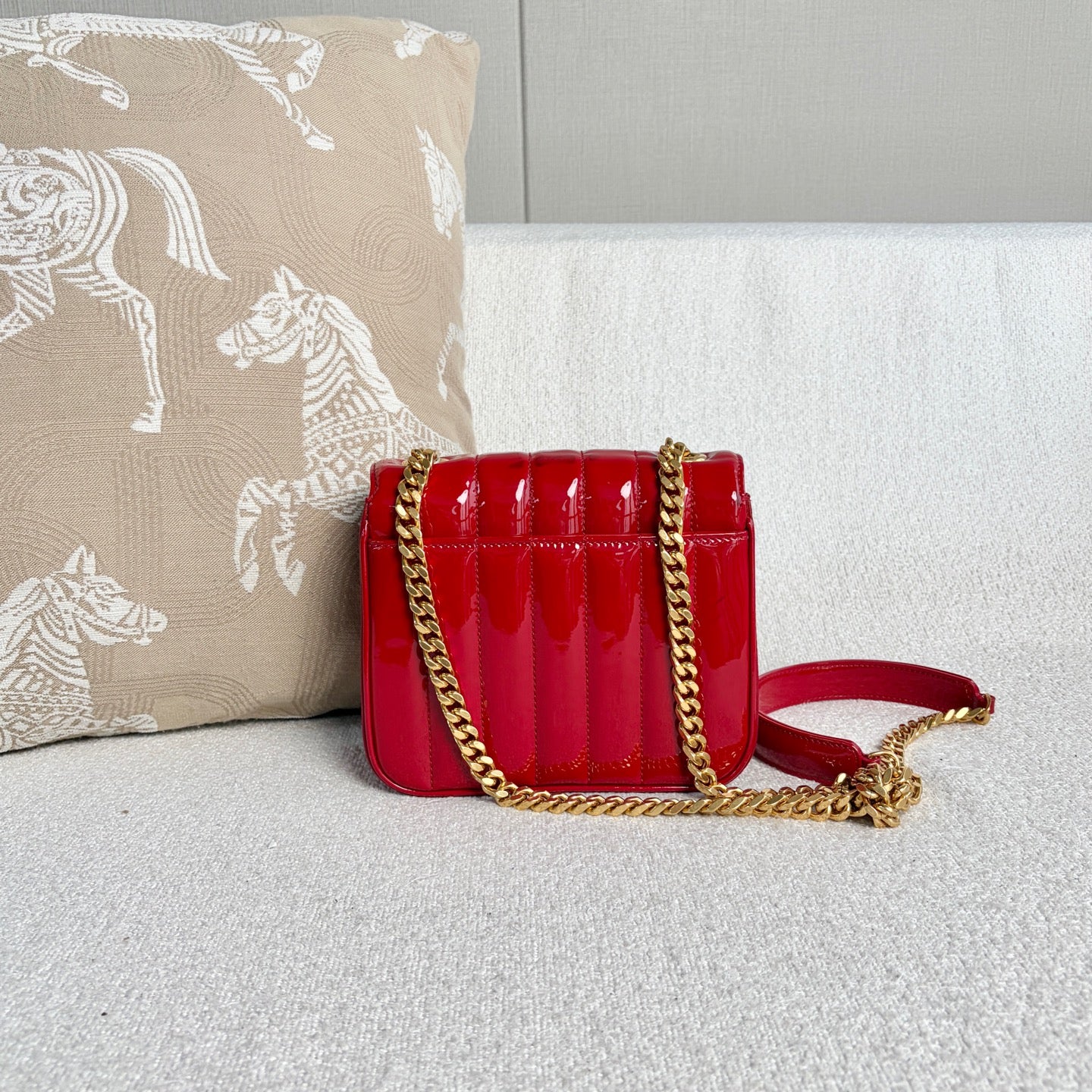 Saint Laurent - Vicky - Patent leather - Red - (Mini)