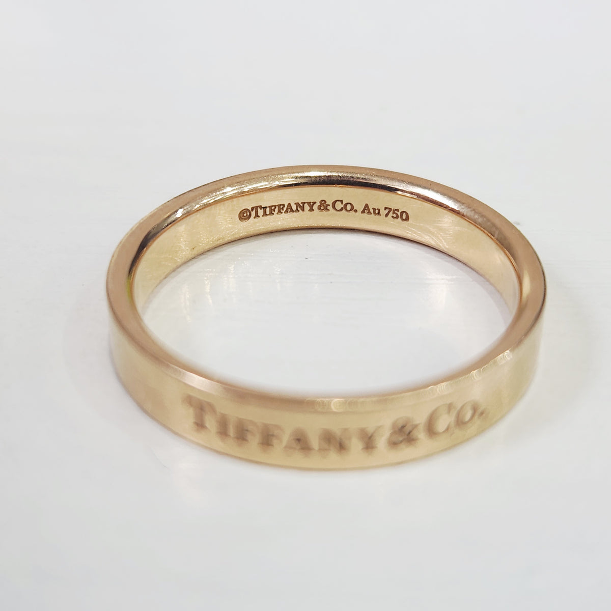 Tiffany & Co - T&CO Logo Signature Ring - Pink gold - Gold - (61)