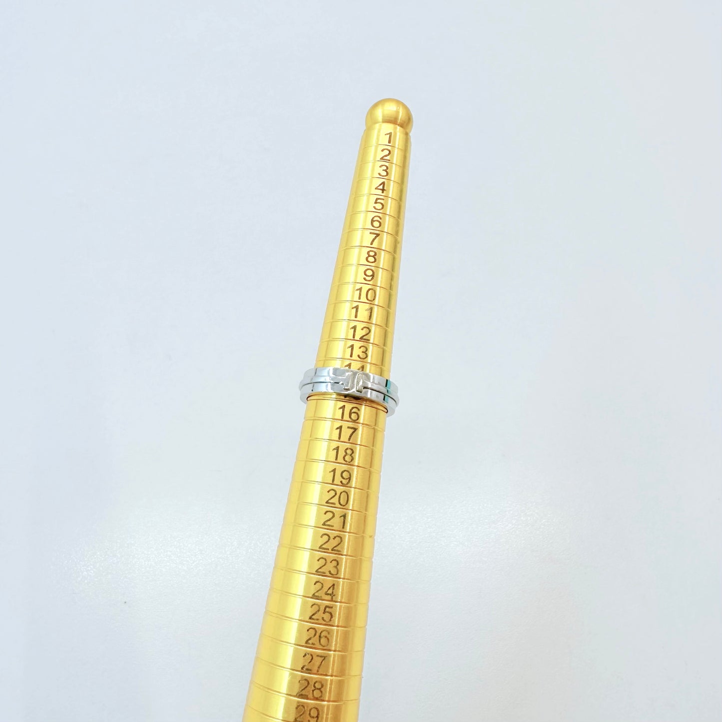 Tiffany & Co - T Wide Ring - White gold - Silver - (55)