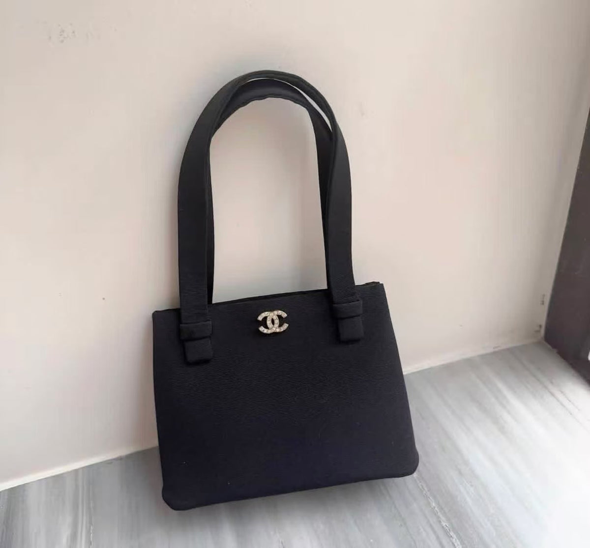 Chanel - Kelly - Cloth - Black - (mini)
