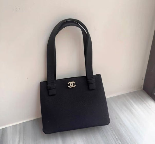 Chanel - Kelly - Cloth - Black - (mini)