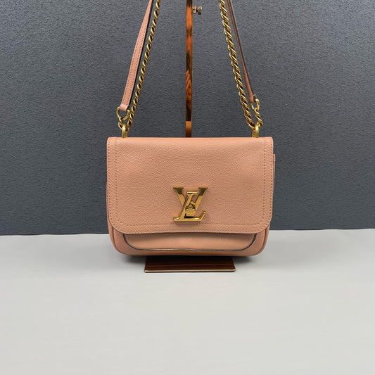 Louis Vuitton - Lockme Chain - Grained calfskin leather - Pink - (Small)