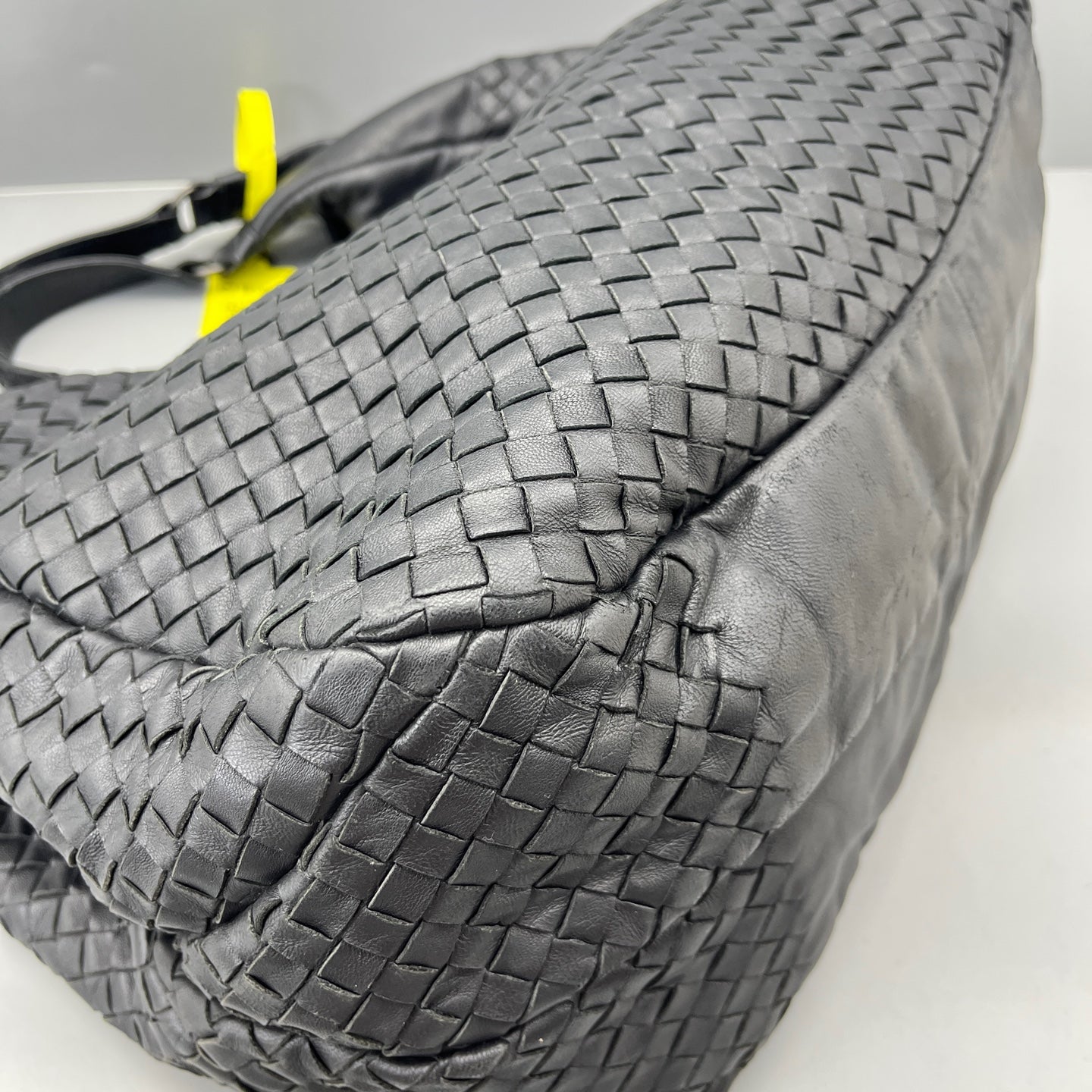 Bottega Veneta - Intrecciato Double Bridge Hobo Bag - Leather - Black - (Large)