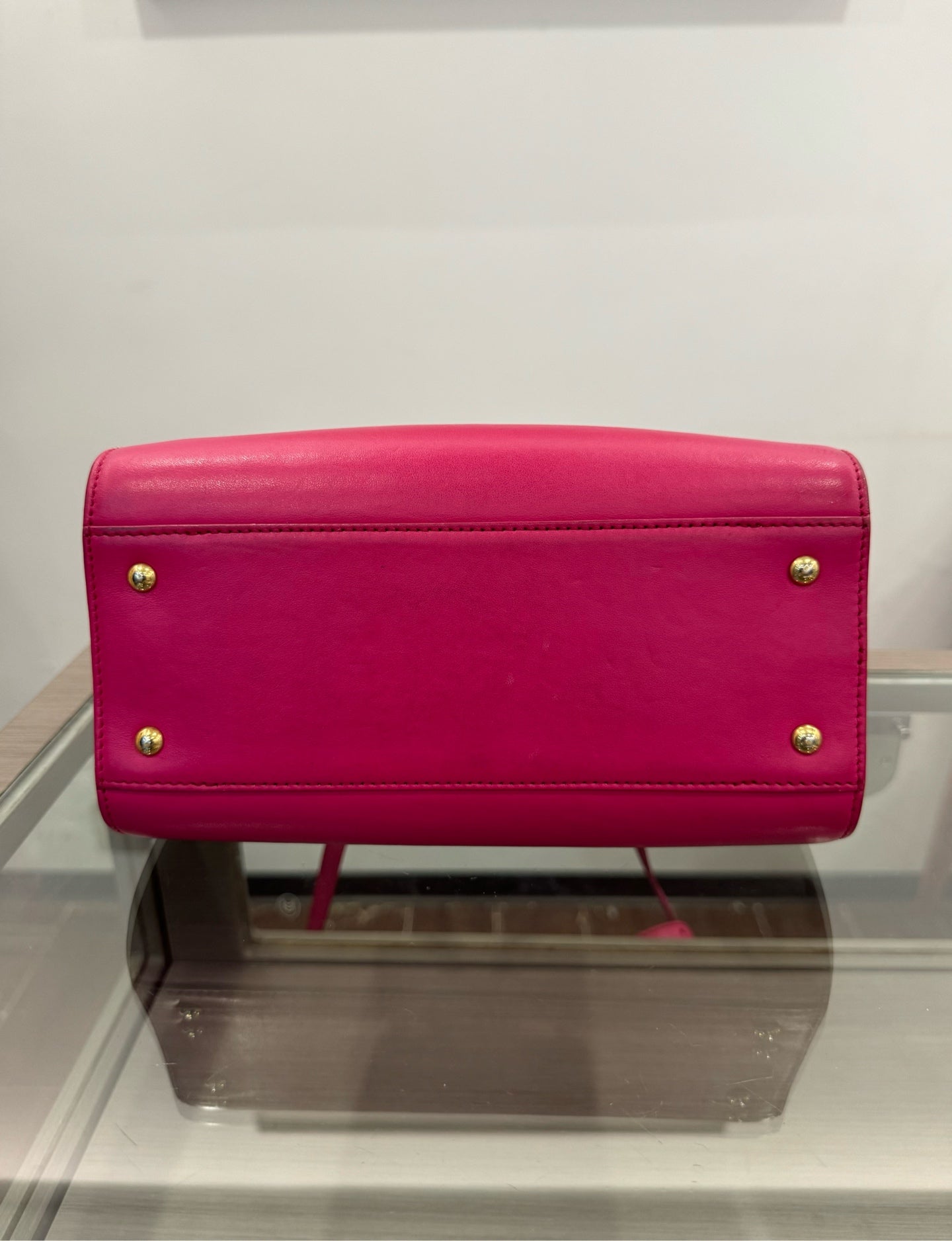 Salvatore Ferragamo - Gancini Top Handle Bag - Leather - Pink - (medium)