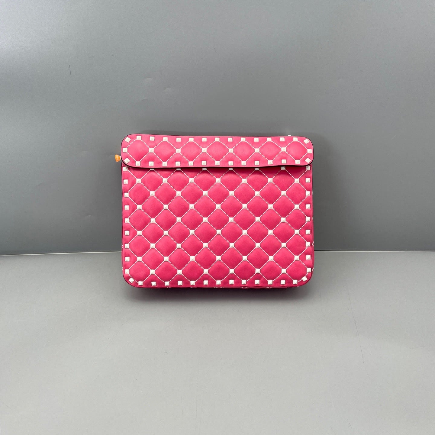 Valentino - Rockstud Quilted Flap Crossbody Bag - Leather - Pink - (mini)