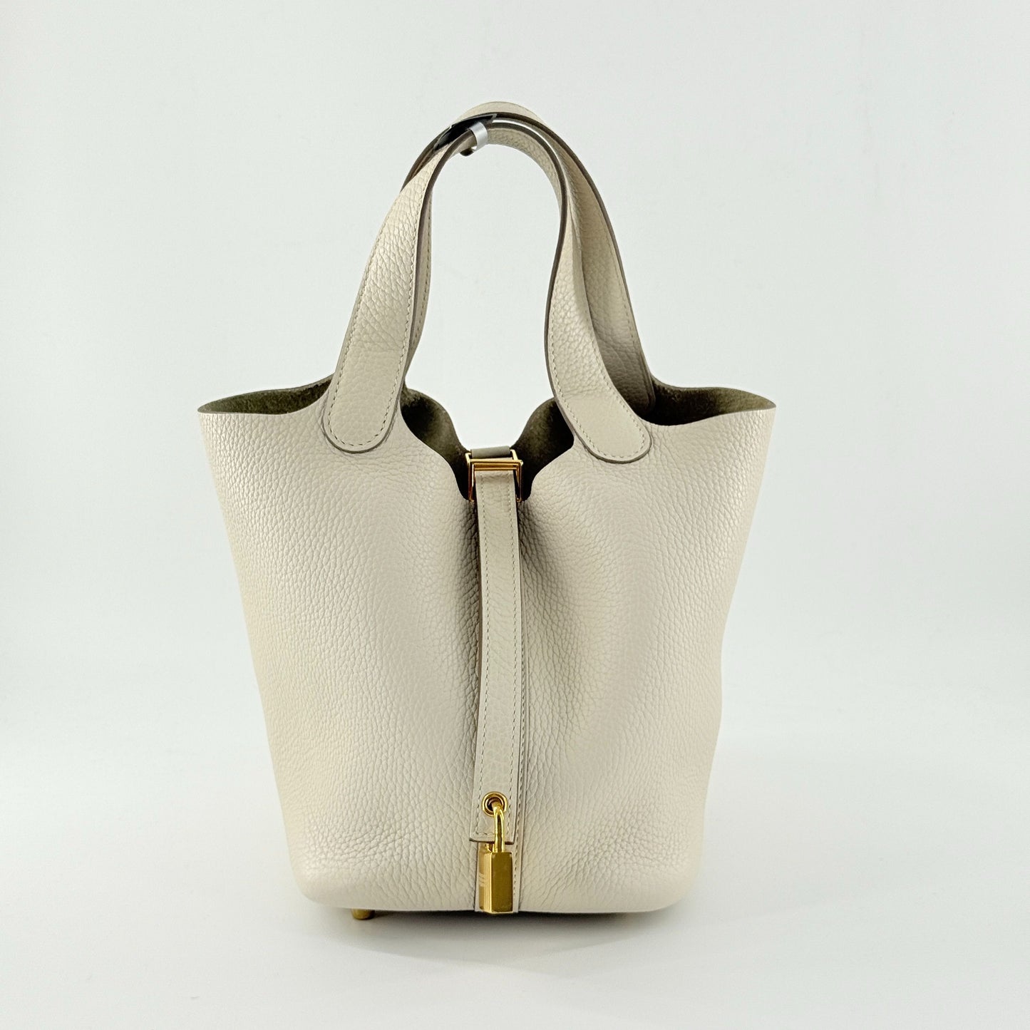Hermès - Picotin Lock 18 - Leather - White - (mini)