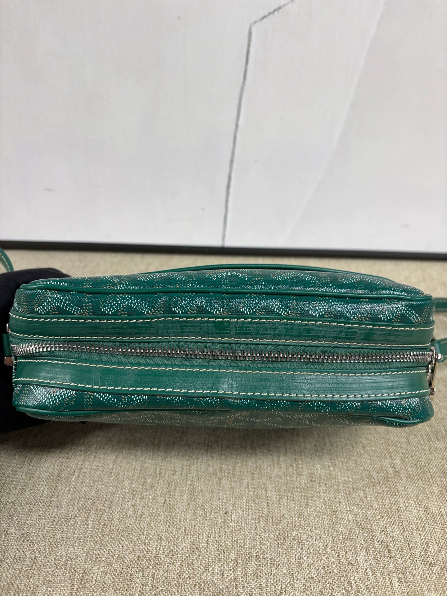 Goyard - Cap-Vert Messenger/Camera Bag - Goyardine canvas and Leather - Green - (small)