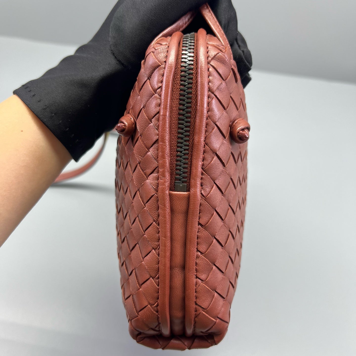 Bottega Veneta - Intrecciato Camera Bag - Leather - Red - (small)