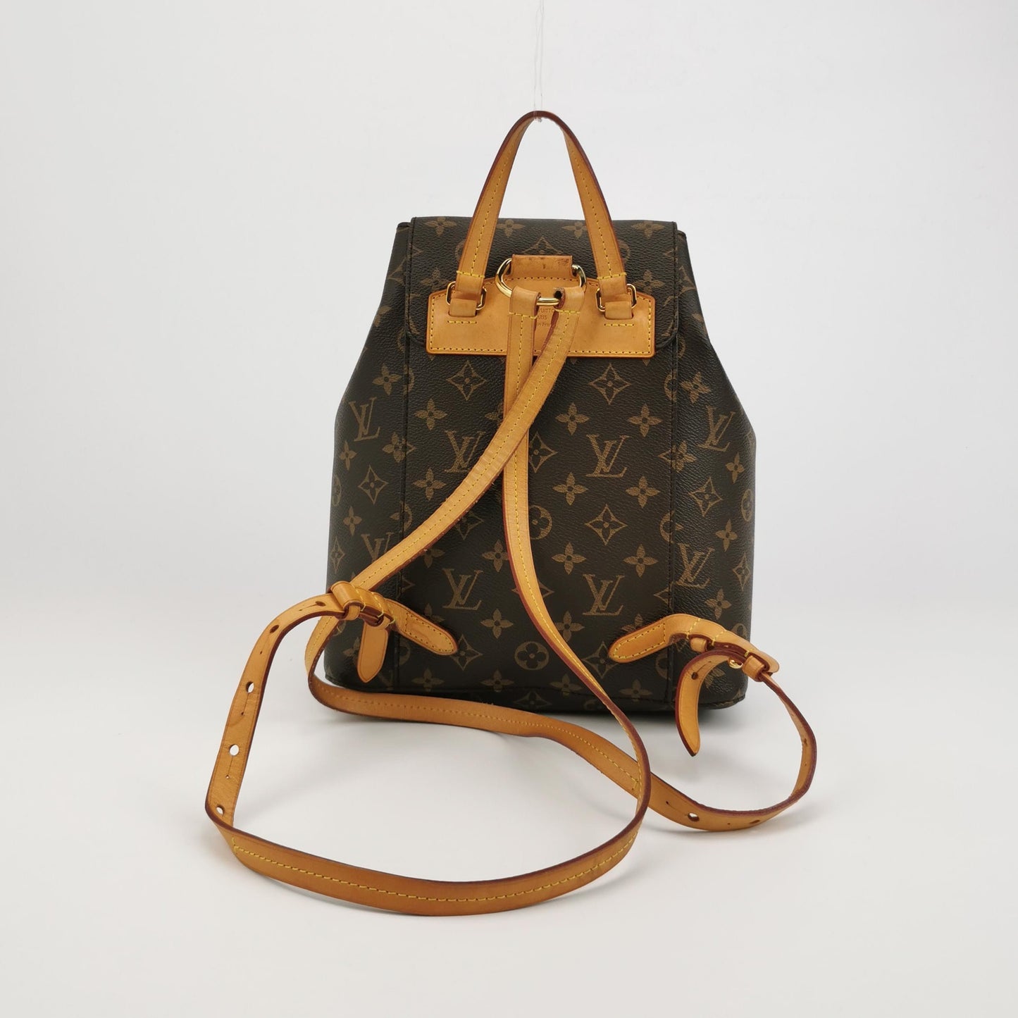 Louis Vuitton - Montsouris - Monogram coated canvas with natural cowhide leather trim - Brown - (medium)