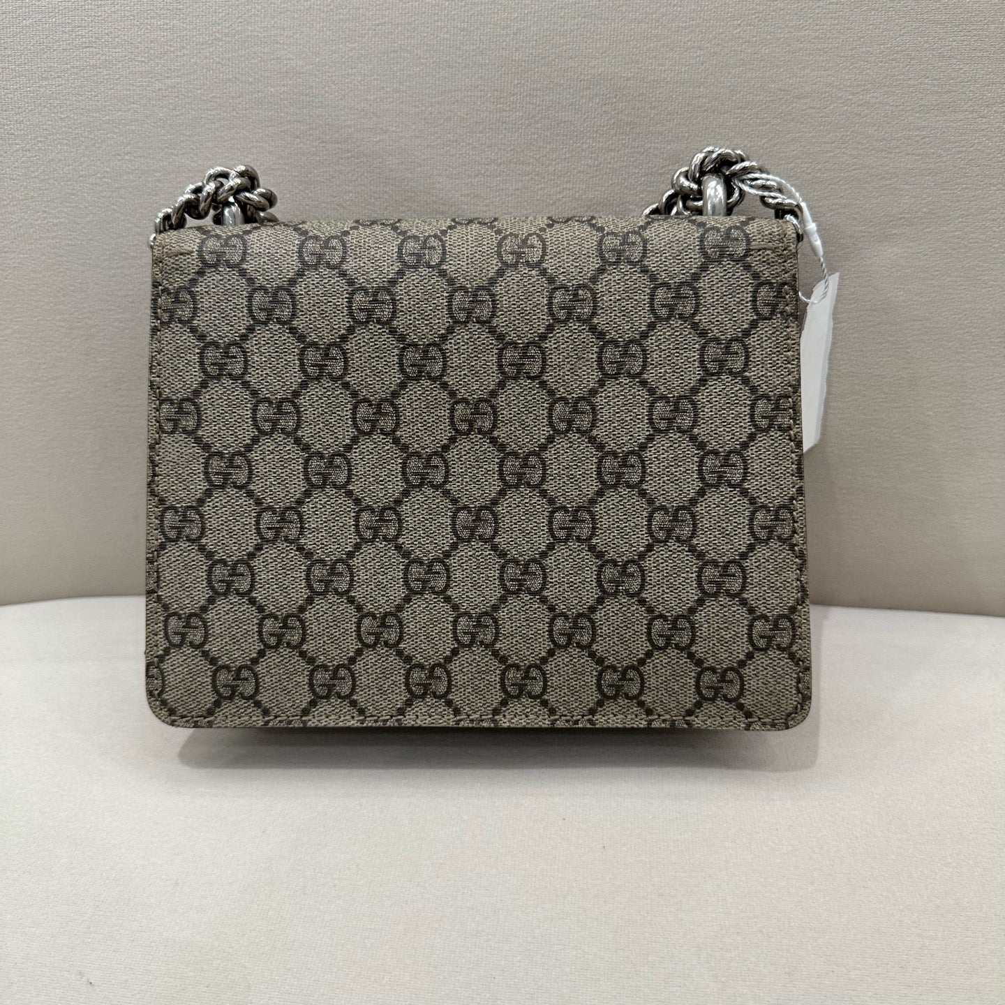 Gucci - Dionysus Super Mini Bag - GG Supreme coated canvas with suede trim - Beige - (super mini)