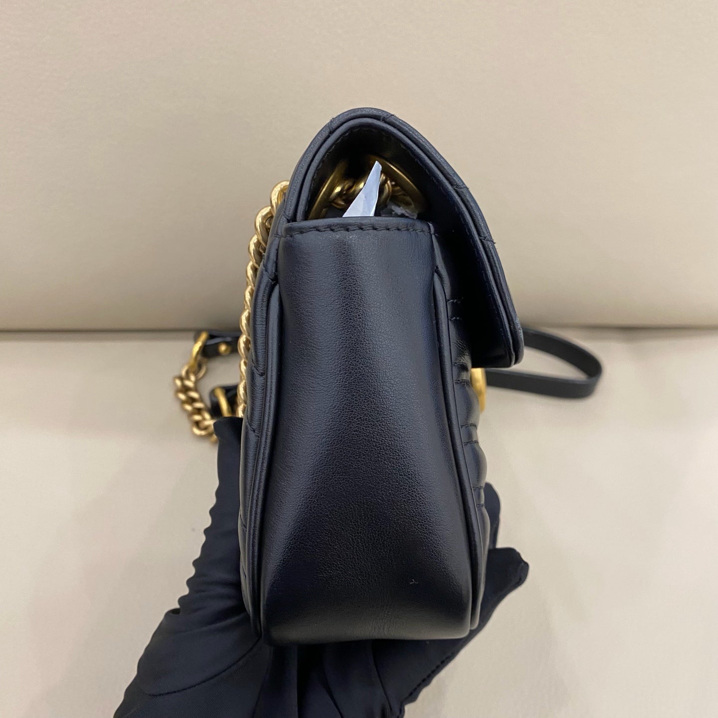 Gucci - GG Marmont Matelassé Mini Bag - Leather - Black - (mini)