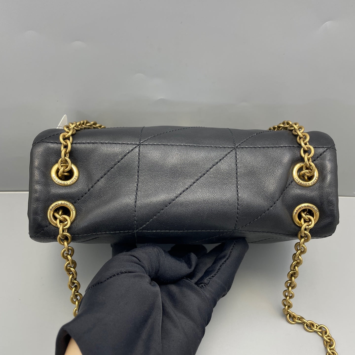 Saint Laurent - Jamie Chain Bag - Lambskin leather - Black with Gold-Tone Hardware - (small)