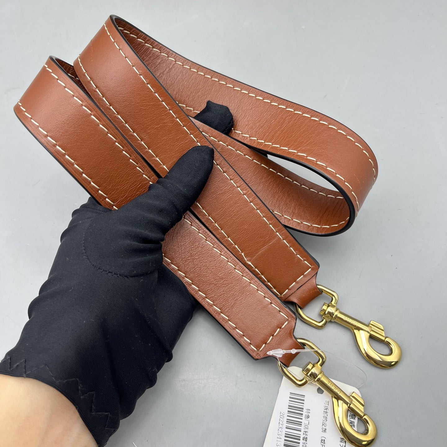 Loewe - Gate Handbag - Grained calfskin leather with smooth calfskin trim - Caramel - (Medium)