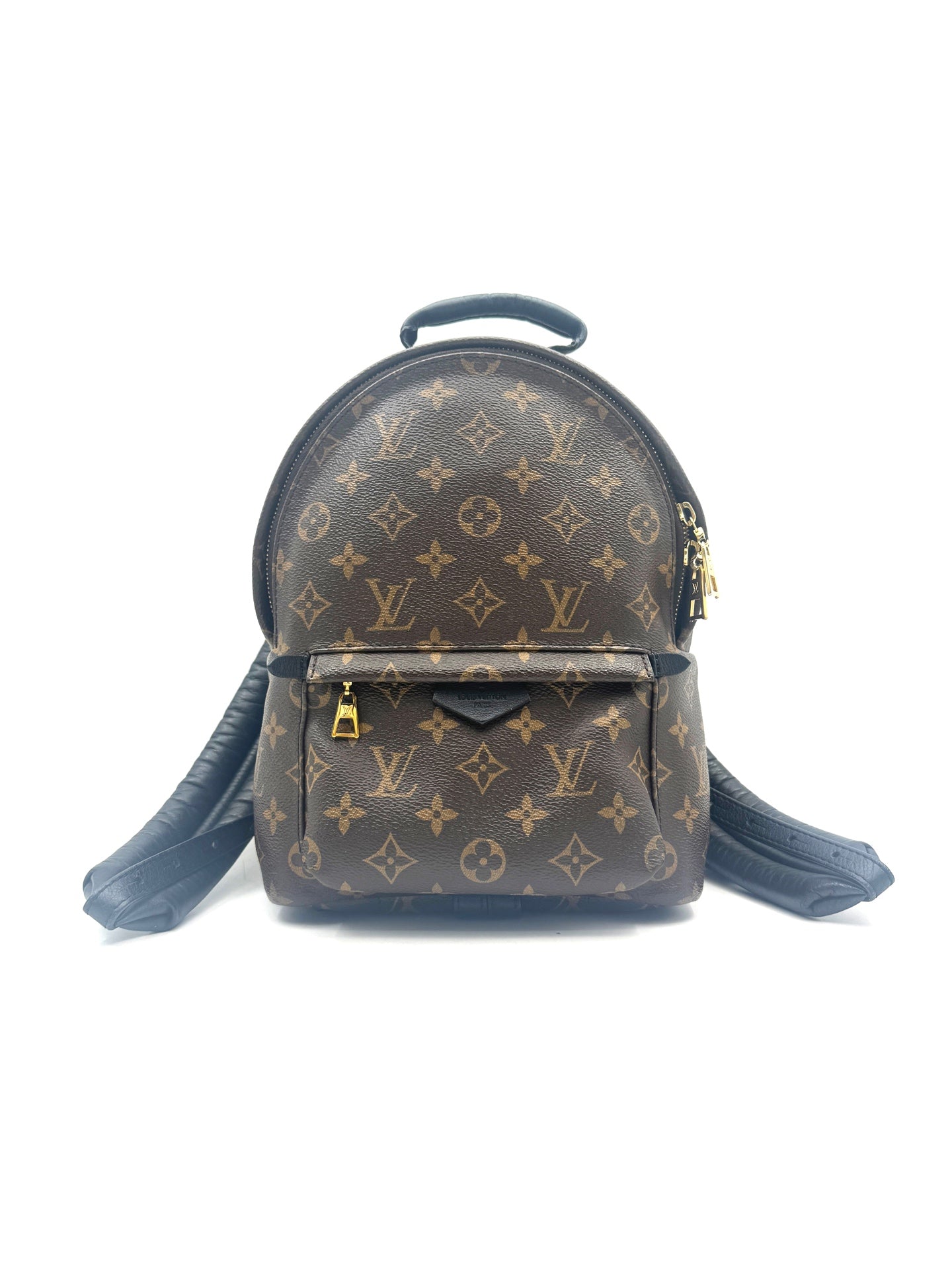 Louis Vuitton - Palm Springs Mini Backpack - Coated canvas and soft cowhide leather - Brown and Black - (mini)