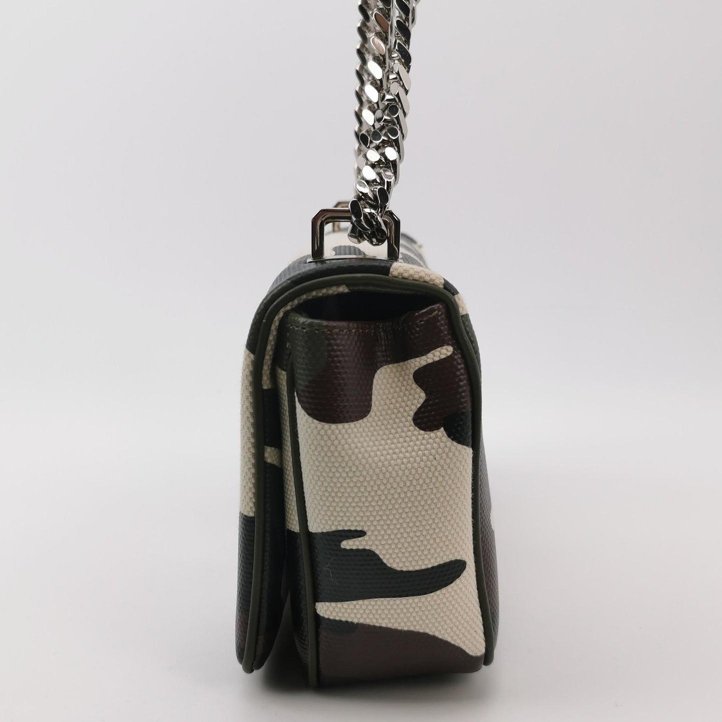 Burberry - TB Chain Bag - Coated canvas with leather trim - Multicolour - (mini)