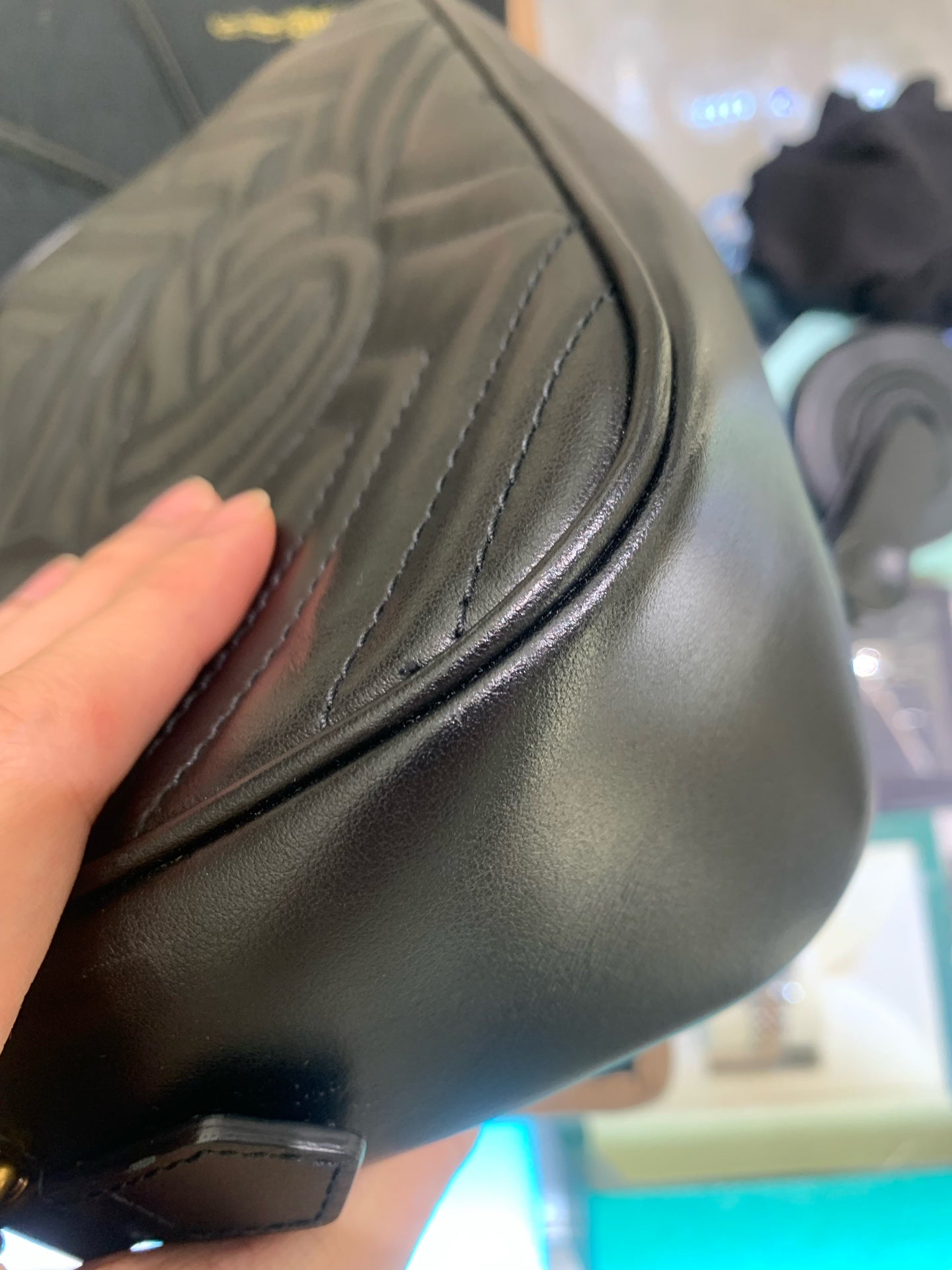 Gucci - GG Marmont Matelassé Camera Bag - Leather - Black - (Mini)