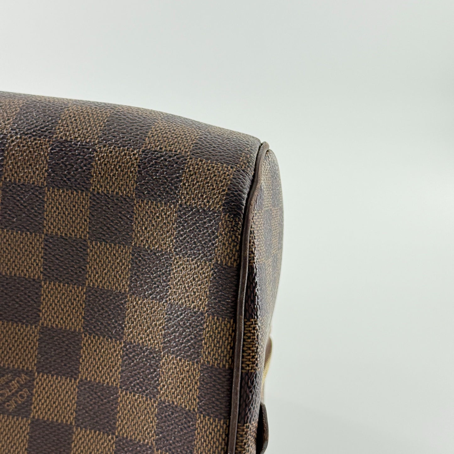Louis Vuitton - Damier Ebene Bowling Bag - Damier Ebene coated canvas with leather trim - Brown - (Medium)