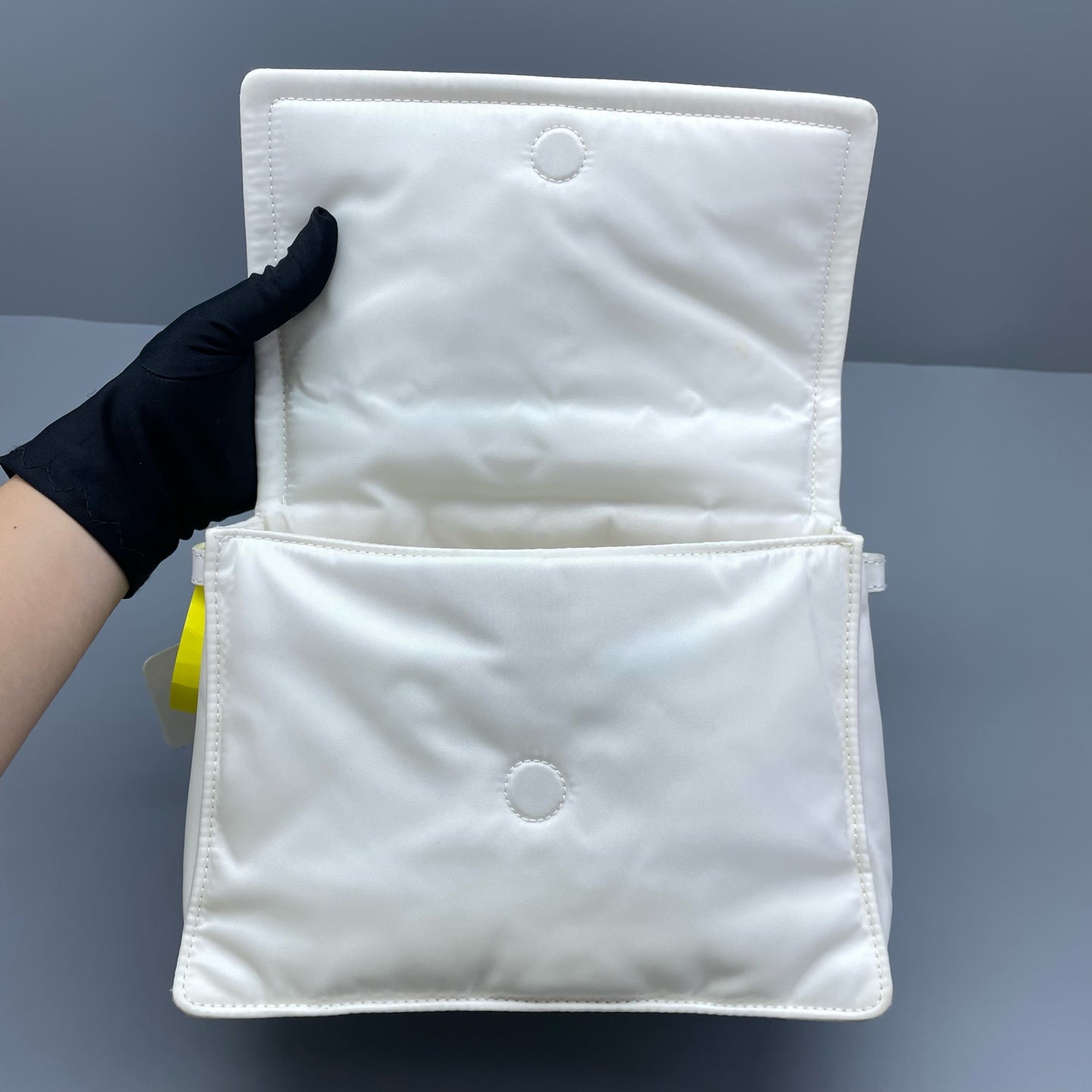 Prada - Cini Messenger Bag - Polyamide - White - (small)