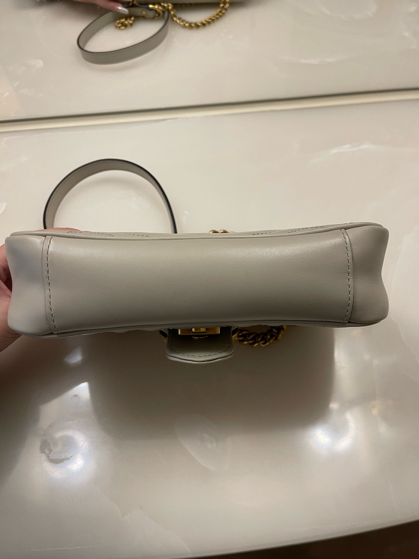 Gucci - Marmont 22 - Leather - Grey - (mini)
