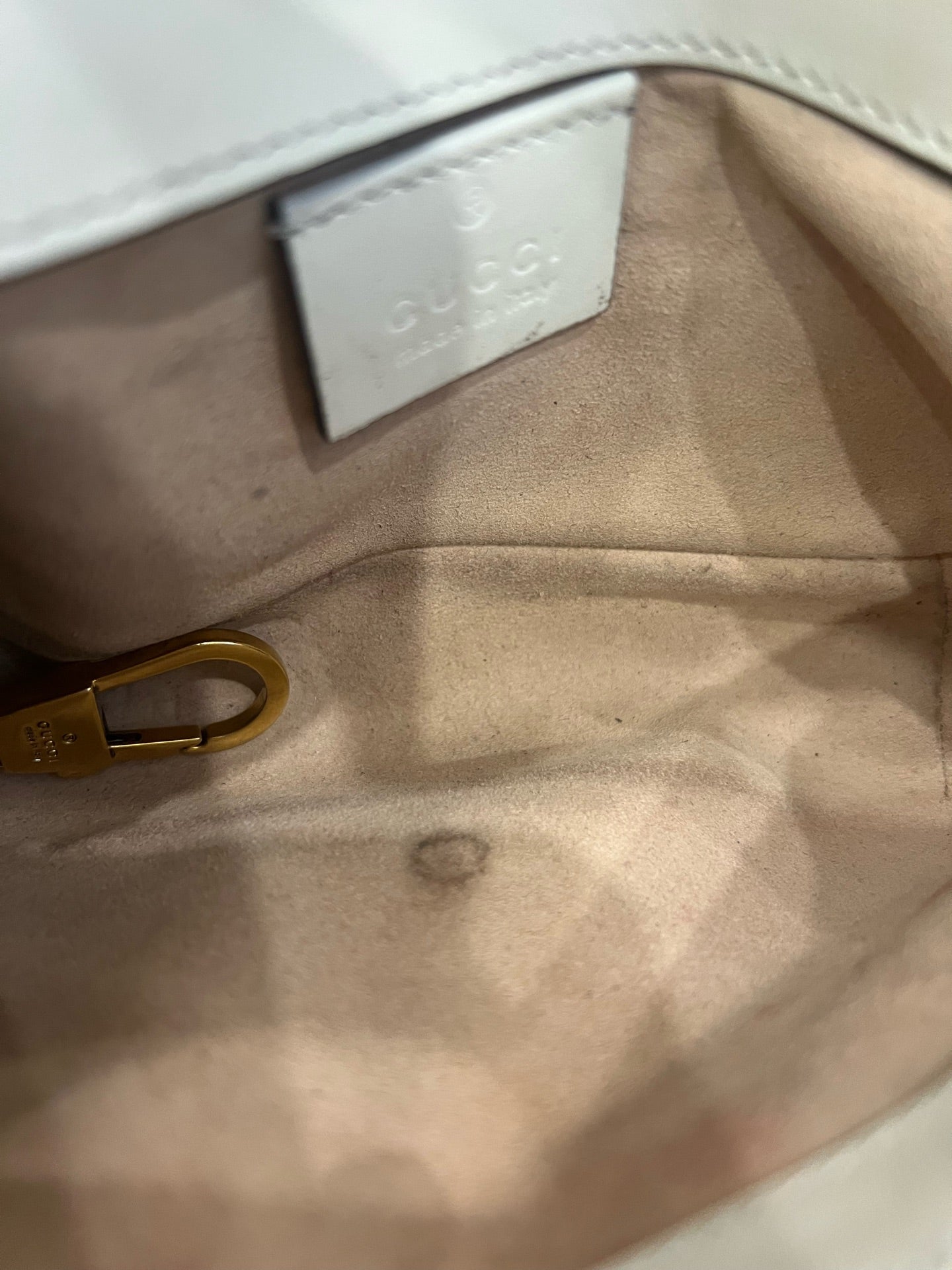 Gucci - Marmont Mini Chain Bag - Leather - White - (mini)