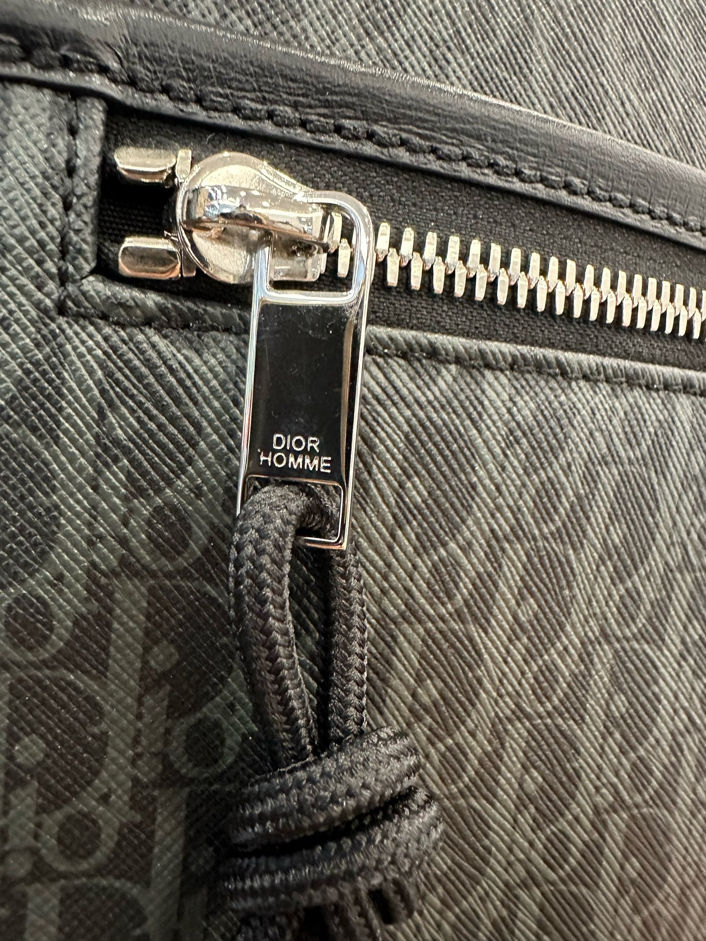 Dior - Dior Homme Oblique Backpack - Coated canvas with leather trim - Black - (medium)
