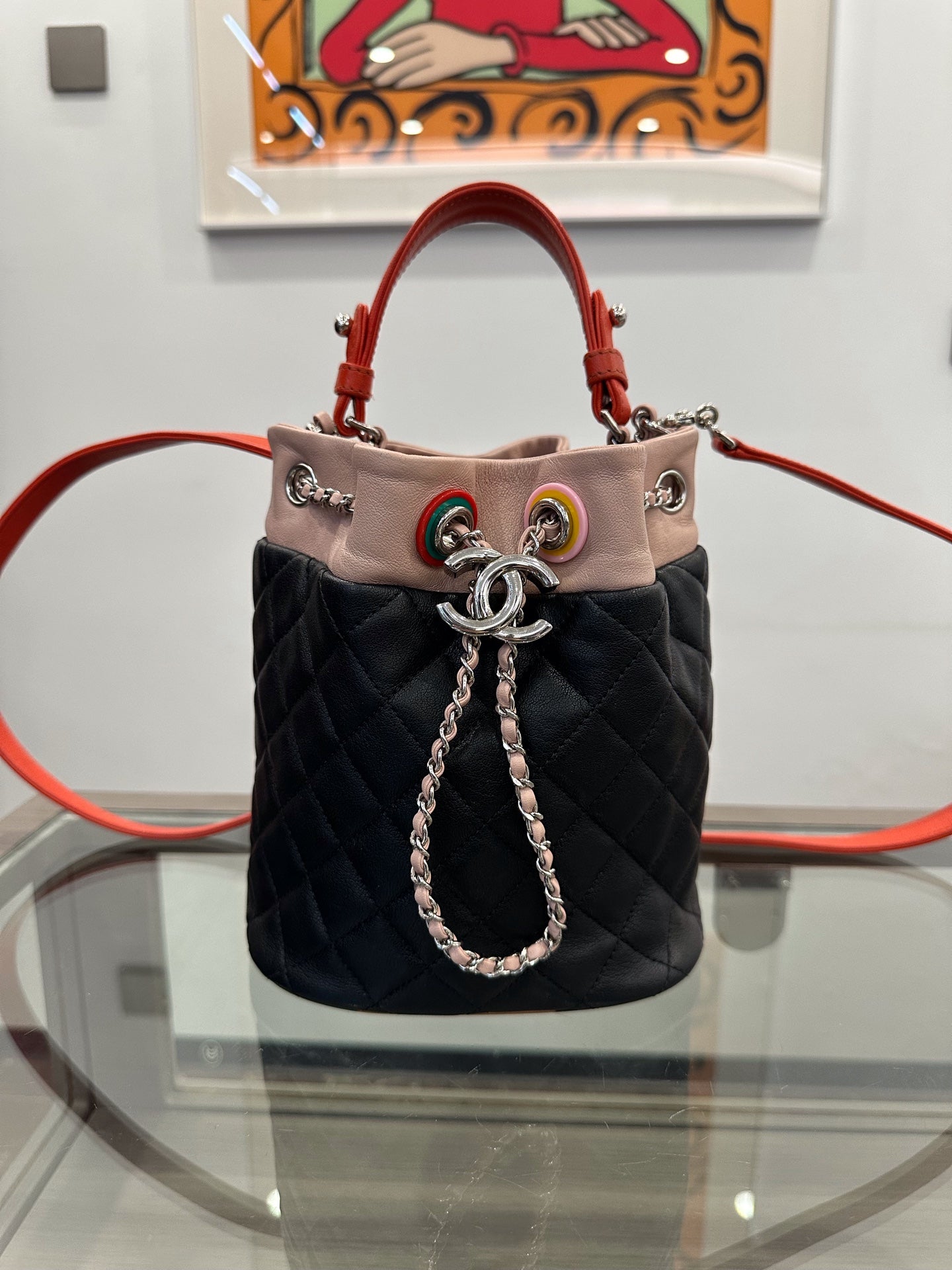 Chanel - Chanel Cuba Color Mini Bucket Bag - Leather - Multicolour - (mini)