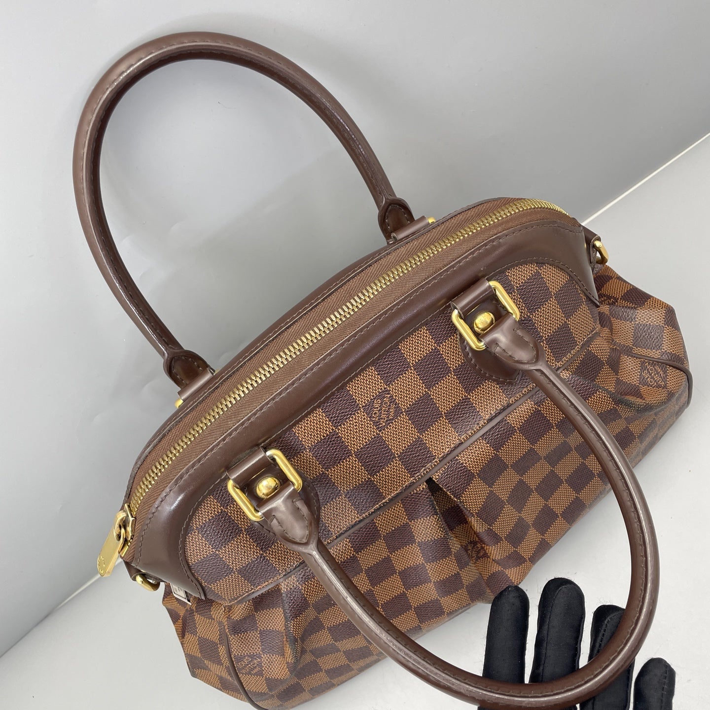 Louis Vuitton - Tivoli GM - Damier Ebene canvas with cowhide leather trim - Brown - (medium)