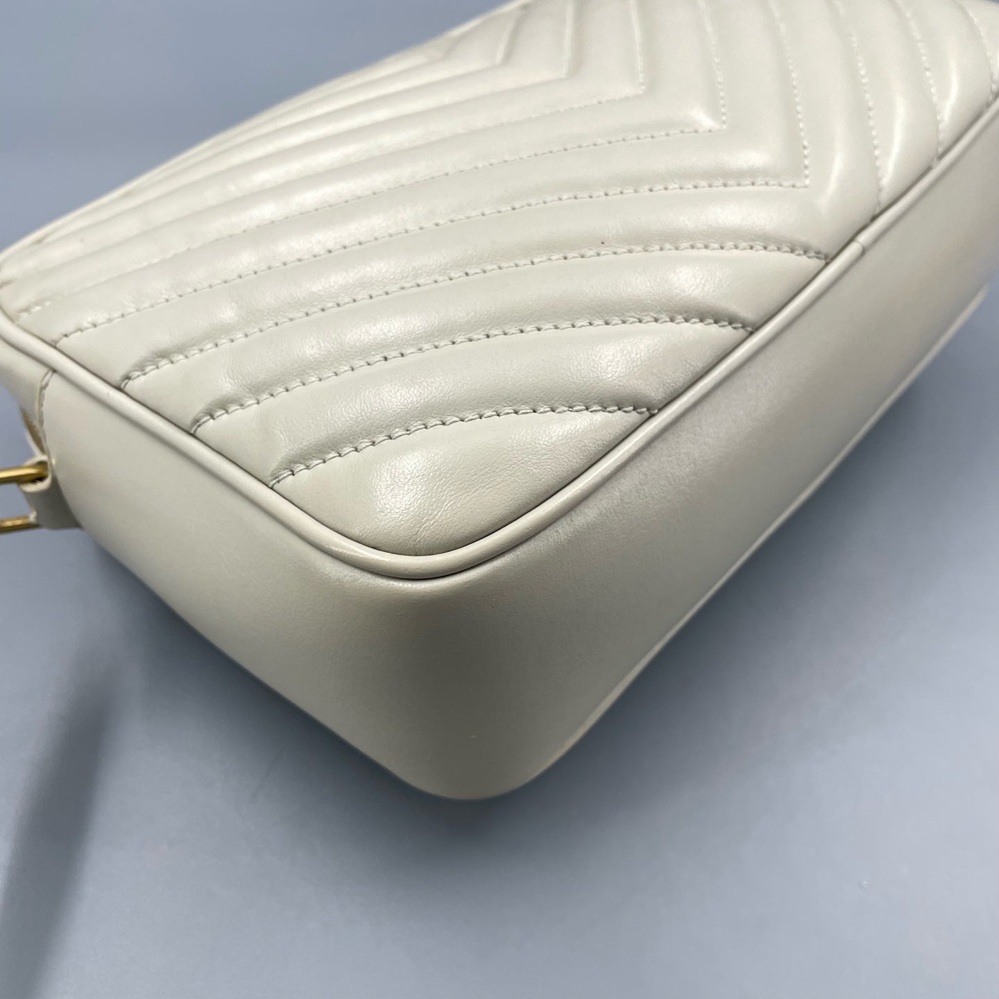 Saint Laurent - Lou Camera Bag - Leather - White - (Small)