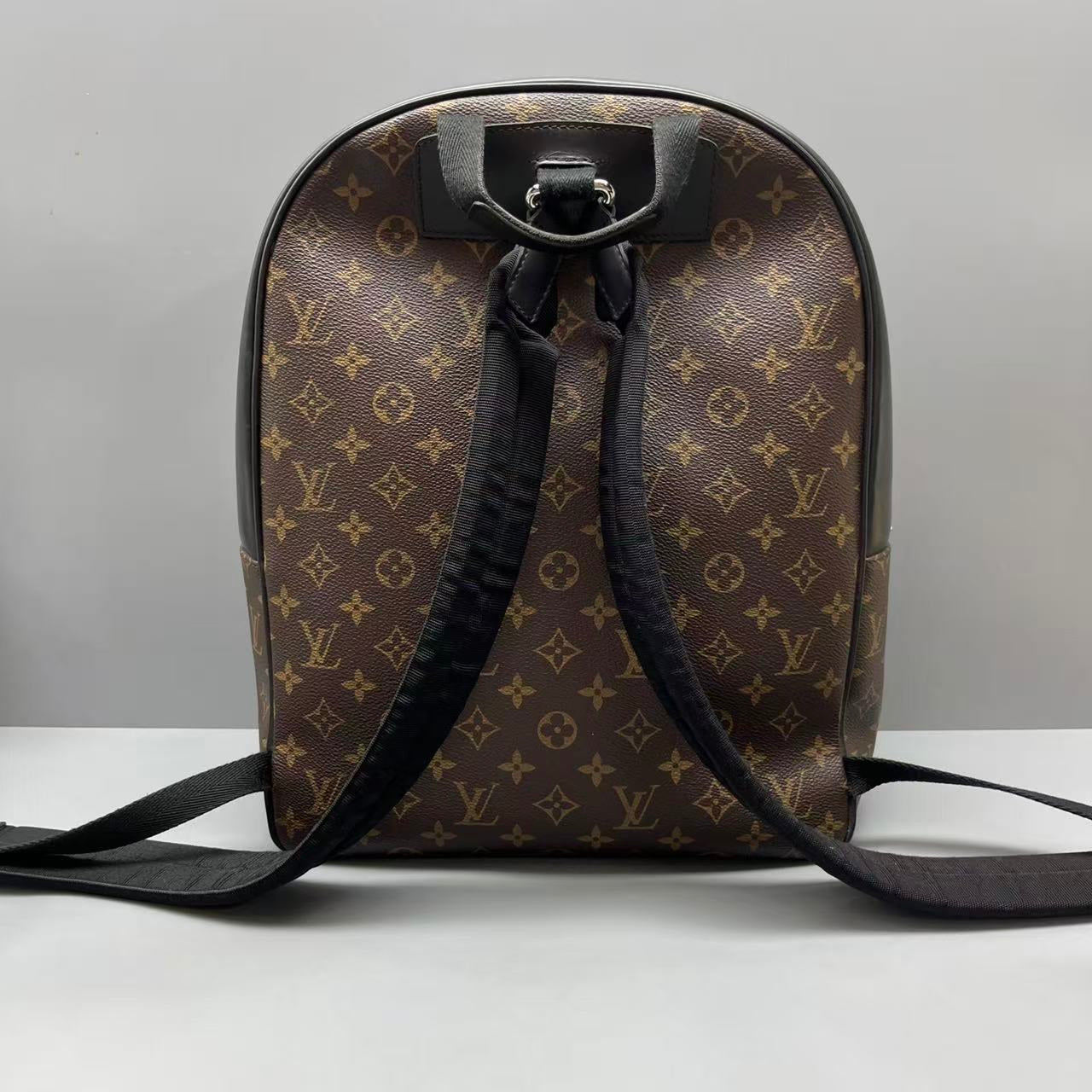 Louis Vuitton - Josh Backpack - Monogram coated canvas with leather trim - Brown - (large)