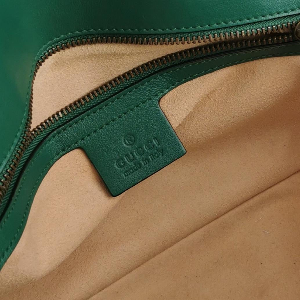 Gucci - GG Marmont Matelassé Small Shoulder Bag - Leather - Green - (small)