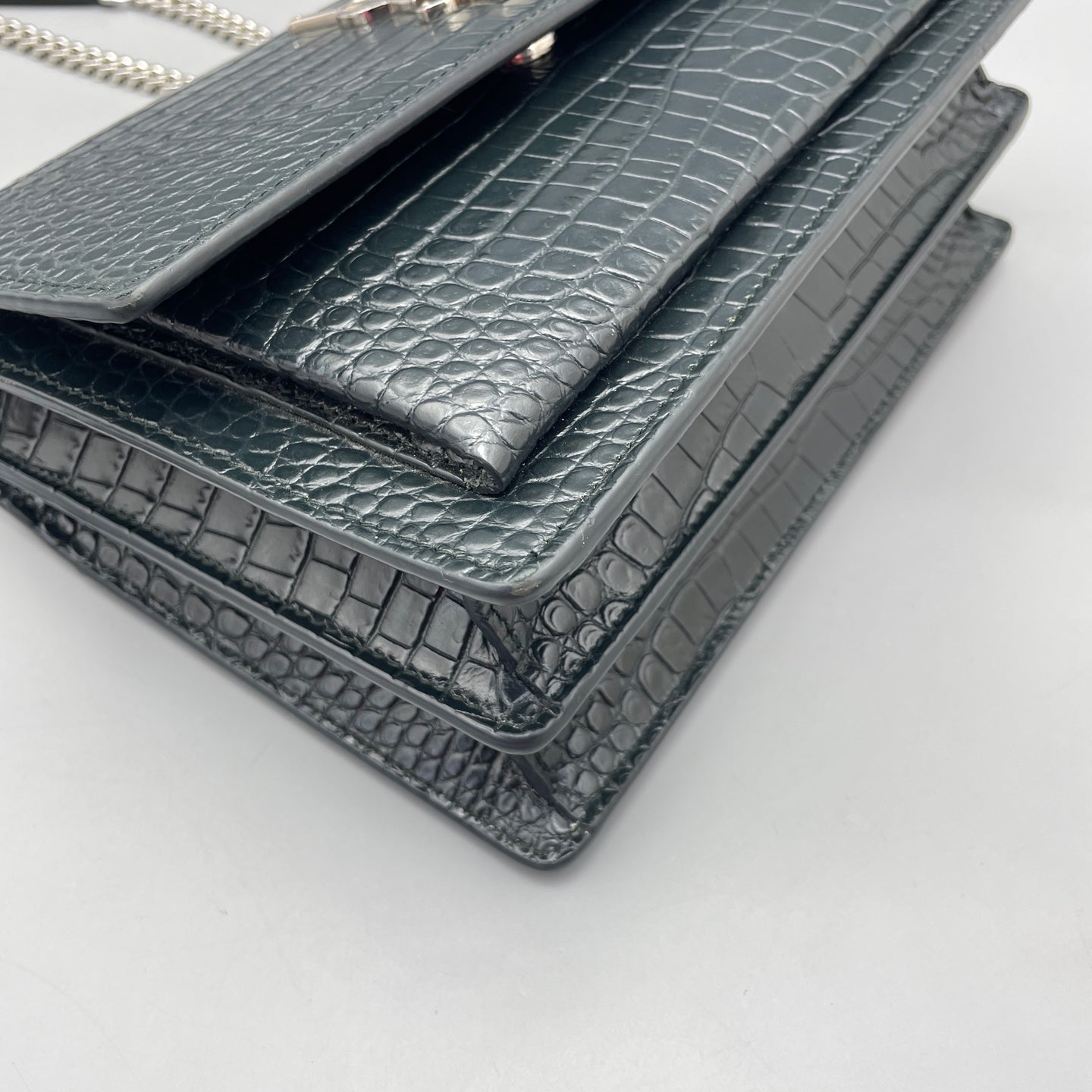 Saint Laurent - Sunset - Leather - Green - (medium)