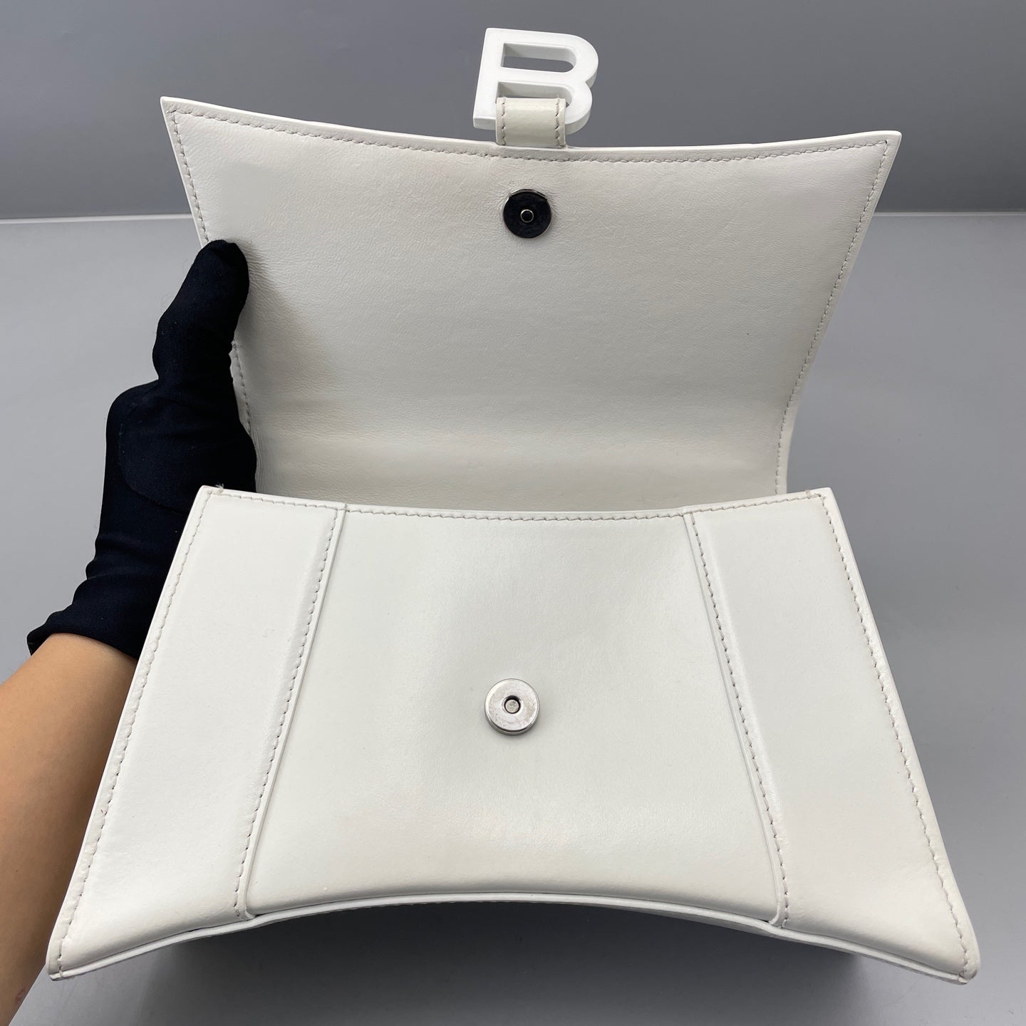 Balenciaga - Hourglass Bag - Leather - White - (small)