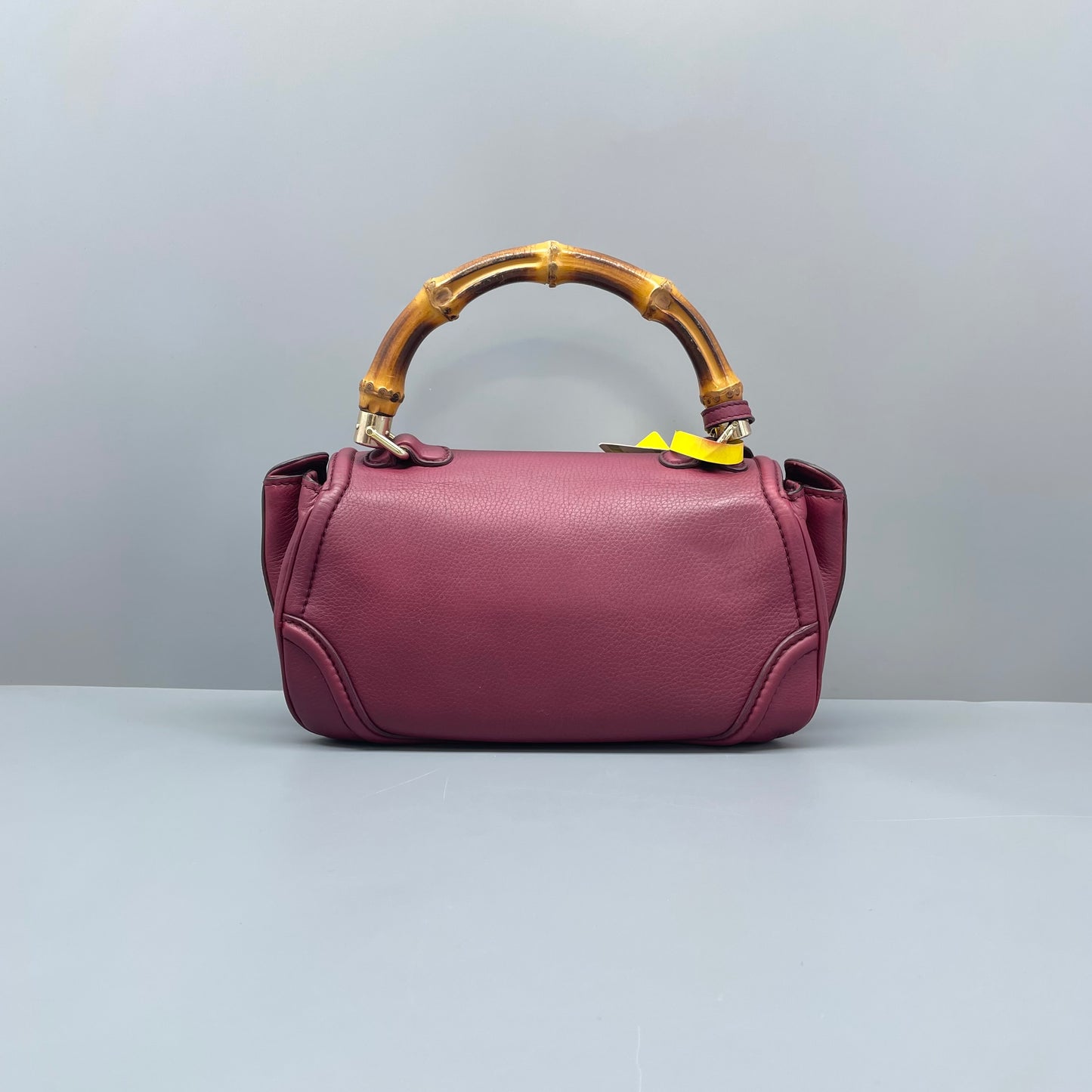 Gucci - Bamboo Top Handle Bag - Leather - Burgundy - (mini)