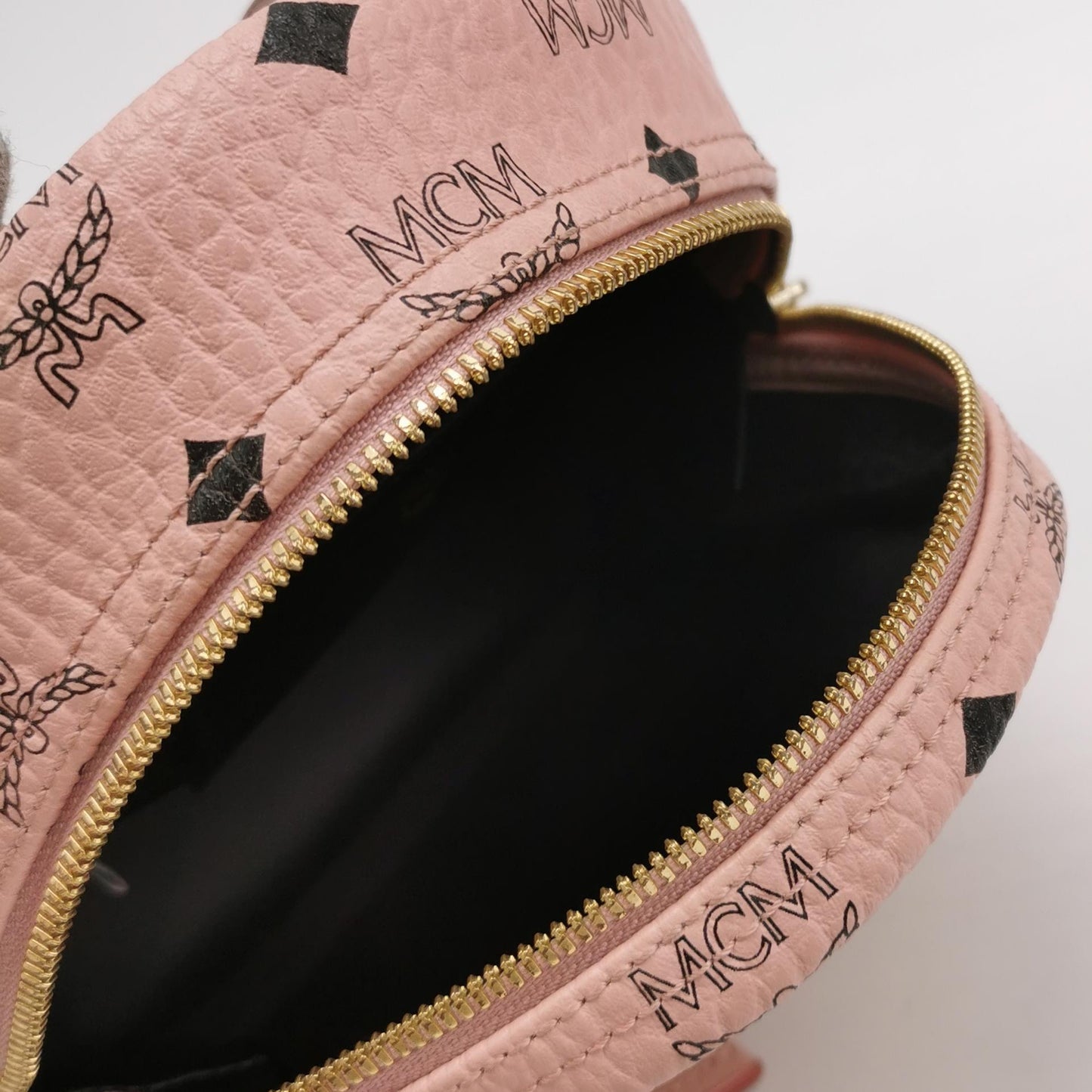 MCM - Stark Mini Backpack - Coated canvas and leather - Pink - (mini)