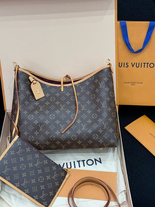 Louis Vuitton - Carryall MM - Monogram coated canvas with Vachetta leather trim - Brown - (Medium)